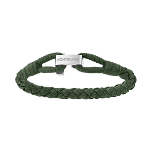 Montblanc Wrap Me Armband aus Nylon und Edelstahl in Grün MB12838463 bei Juwelier Mayrhofer in Linz