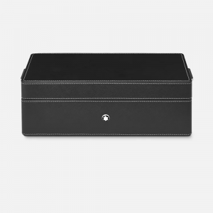 Montblanc Schreibtischbox aus Leder für drei Schreibgeräte und Tintenfass MB133158 bei Juwelier Mayrhofer in Linz