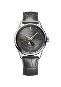 Longines Heritage Flagship Heritage Moonphase L4.815.4.52.2 bei Juwelier Mayrhofer in Linz