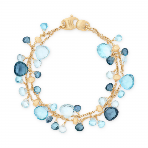 Marco Bicego Paradise zweireihiges Armband aus Gelbgold mit Topas-Mix BB2594_TP01 bei Juwelier Mayrhofer in Linz