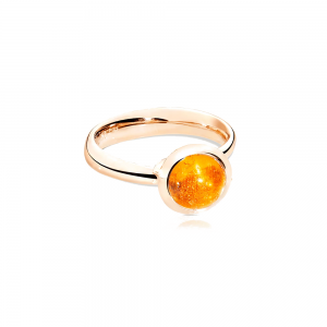 Tamara Comolli Bouton BOUTON Ring klein Mandarin Granat R-BOU-s-Man-rg bei Juwelier Mayrhofer in Linz