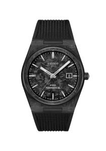 Tissot T-Classic PRX Powermatic 80 40mm Carbon T137.907.97.201.00 bei Juwelier Mayrhofer in Linz