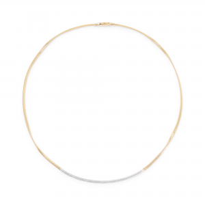 Marco Bicego Marrakech Halskette aus Gelbgold mit 18 Karat mit Diamant-Baguette CG851_B_YW_M5 bei Juwelier Mayrhofer in Linz
