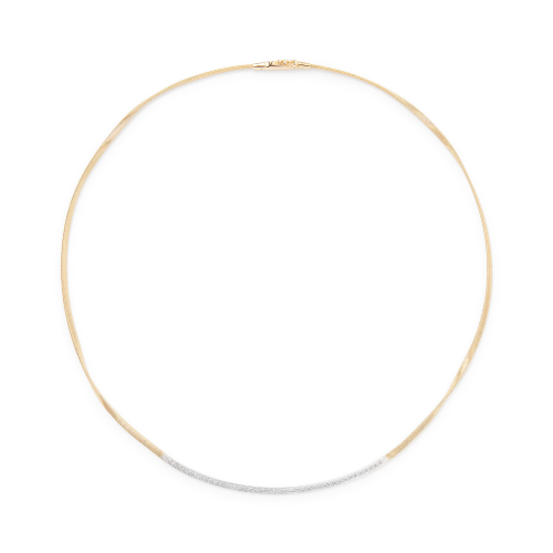 Marco Bicego Marrakech Halskette aus Gelbgold mit 18 Karat mit Diamant-Baguette CG851_B_YW_M5 bei Juwelier Mayrhofer in Linz