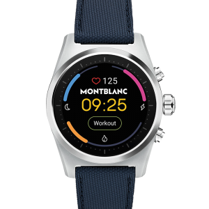 Montblanc Summit Montblanc Summit Lite Aluminium in Grau mit Stoffarmband MB128411 bei Juwelier Mayrhofer in Linz