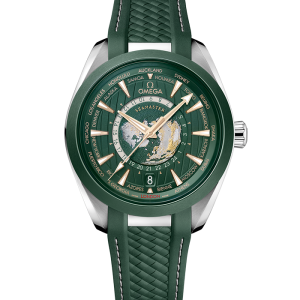 Omega Seamaster Aqua Terra 150 M Co-Axial Master Chronometer GMT Worldtimer 43 mm 220.32.43.22.10.001 bei Juwelier Mayrhofer in Linz