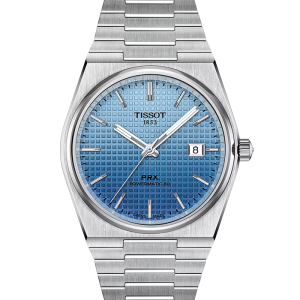 Tissot T-Classic PRX Powermatic 80 40mm Gradient T137.407.11.351.01 bei Juwelier Mayrhofer in Linz