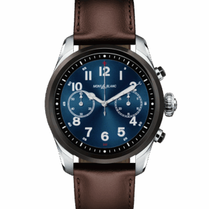 Montblanc Summit 2 Stainless Steel and Black Bi-color and Leather 119439 bei Juwelier Mayrhofer in Linz