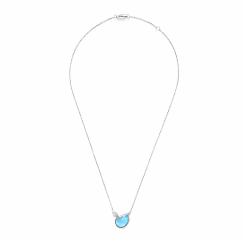 Tamara Comolli Signature SIGNATURE Halskette mit Swiss Topas und Diamant Pavé N-Sig-2Dr-ToSw-pwg bei Juwelier Mayrhofer in Linz