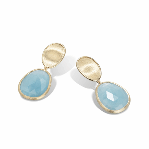 Marco Bicego Lunaria Lunaria Color Tropfenohrringe aus Gold mit Aquamarin OB1436_AQD_Y_02 bei Juwelier Mayrhofer in Linz