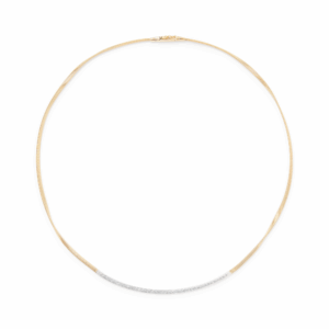 Marco Bicego Marrakech Halskette aus Gelbgold mit 18 Karat mit Diamant-Baguette CG851_B_YW_M5 bei Juwelier Mayrhofer in Linz