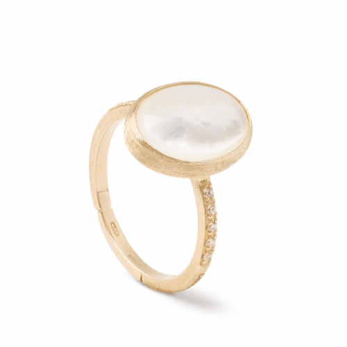 Marco Bicego Siviglia Ring aus Gold mit Perlmutt und Diamanten AB610-B_MPW_Y bei Juwelier Mayrhofer in Linz