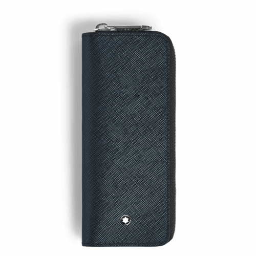 Montblanc Etui für 2 Schreibgerät mit Reißverschluss aus Sartorial Leder MB220371 bei Juwelier Mayrhofer in Linz