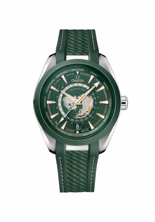 Omega Seamaster Aqua Terra 150 M Co-Axial Master Chronometer GMT Worldtimer 43 mm 220.32.43.22.10.001 bei Juwelier Mayrhofer in Linz