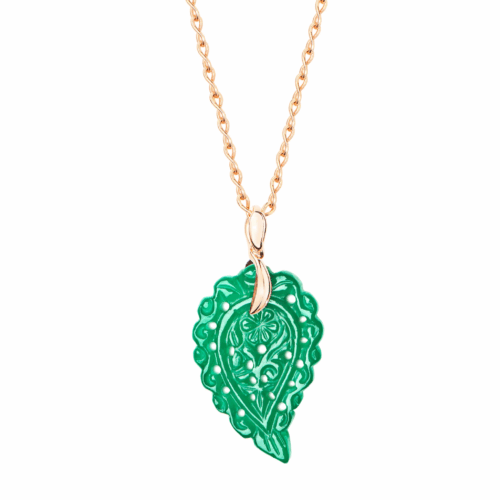 Tamara Comolli India INDIA Anhänger grüner Onyx small P-IND-s-Jad-rg bei Juwelier Mayrhofer in Linz