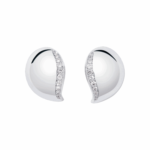 Tamara Comolli Signature Ohrstecker Signature Wave E-Sig-Wave-1-pl-wg bei Juwelier Mayrhofer in Linz