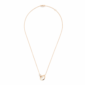 Tamara Comolli Signature SIGNATURE Halskette mit Mondstain sand-weiß und Diamant Pavé N-Sig-2Dr-MoSa-prg bei Juwelier Mayrhofer in Linz