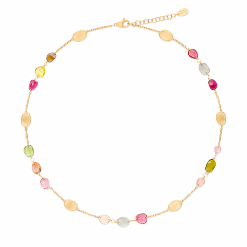 Marco Bicego Lunaria Color 18K Gelbgold Turmalin Halskette CB2867_TM01_Y_02 bei Juwelier Mayrhofer in Linz