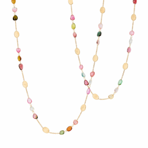 Marco Bicego Lunaria Color 18K Gelbgold Turmalin Halskette lang CB2868_TM01_Y_02 bei Juwelier Mayrhofer in Linz