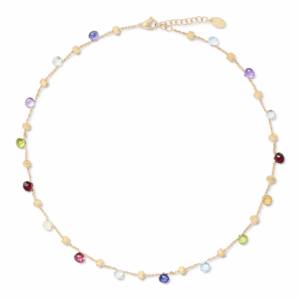 Marco Bicego Paradise Paradise Halskette aus Gold mit bunten Edelsteinen CB765-E_MIX01_Y_02 bei Juwelier Mayrhofer in Linz