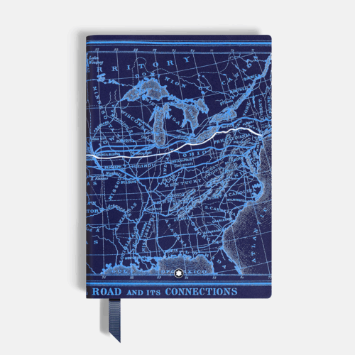 Montblanc Notebook Mittelgross Meisterstück Around the World in 80 Days blau liniert MB134713 bei Juwelier Mayrhofer in Linz