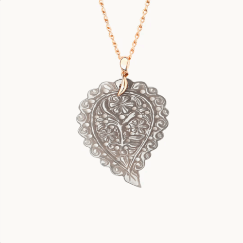 Tamara Comolli India Anhänger India Leaf P-IND-l-Gre-rg bei Juwelier Mayrhofer in Linz