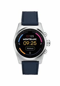 Montblanc Summit Montblanc Summit Lite Aluminium in Grau mit Stoffarmband MB128411 bei Juwelier Mayrhofer in Linz