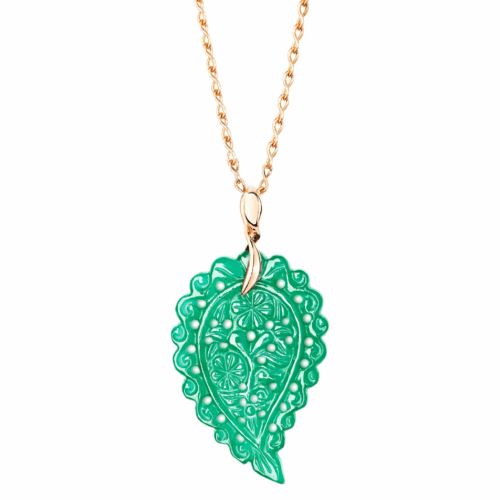 Tamara Comolli India INDIA Anhänger grüner Onyx medium P-IND-m-Jad-rg bei Juwelier Mayrhofer in Linz