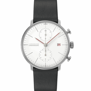 Junghans max bill Chronoscope Bauhaus 027/4303.02 bei Juwelier Mayrhofer in Linz