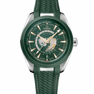 Omega Seamaster Aqua Terra 150 M Co-Axial Master Chronometer GMT Worldtimer 43 mm 220.32.43.22.10.001 bei Juwelier Mayrhofer in Linz