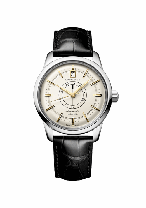 Longines Heritage Conquest Heritage Central Power Reserve L1.648.4.78.2 bei Juwelier Mayrhofer in Linz