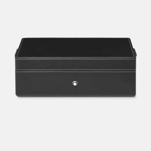 Montblanc Schreibtischbox aus Leder für drei Schreibgeräte und Tintenfass MB133158 bei Juwelier Mayrhofer in Linz