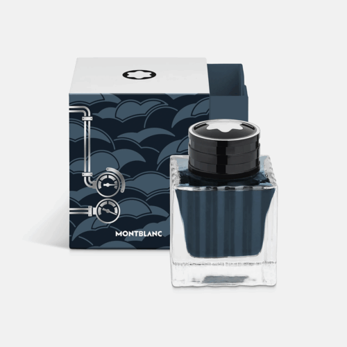Montblanc Tintenfass Meisterstück Around the World in 80 Days Kohleblau 50ml MB134408 bei Juwelier Mayrhofer in Linz