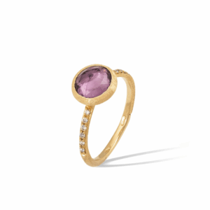 Marco Bicego Jaipur Color Ring aus Gold mit Amethyst und Diamanten AB632-B-AT01 bei Juwelier Mayrhofer in Linz