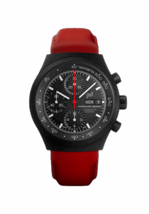 Porsche Design Chronograph 1 Chronograph 1 – All Black Numbered Edition mit Lederband 6043.7.01.002.12.3 bei Juwelier Mayrhofer in Linz