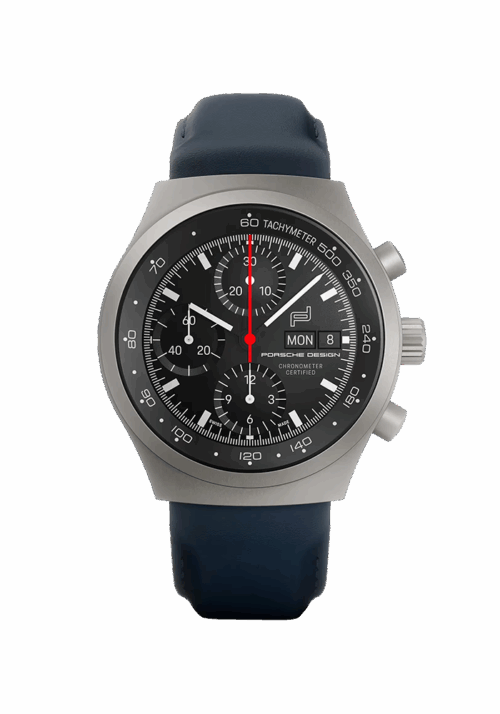 Porsche Design Chronograph 1 Chronograph 1 – All Titanium Numbered Edition with leather strap 6043.7.02.001.12.3 bei Juwelier Mayrhofer in Linz