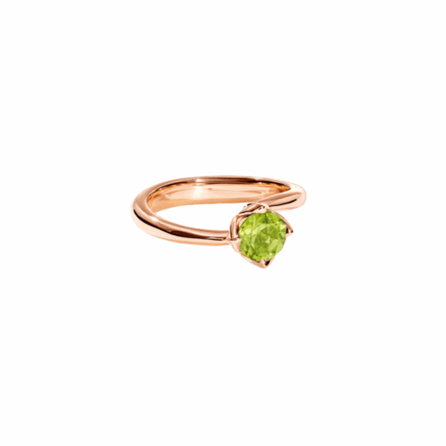 Tamara Comolli TULIP Ring XS mit Peridot R-TUL-xs-Per-rg bei Juwelier Mayrhofer in Linz