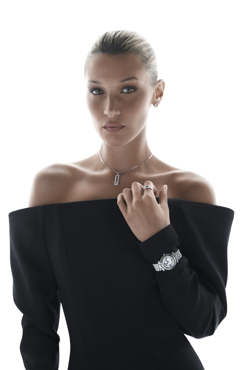 Chopard Happy Sport The First – Kampagnenbild mit Diamantschmuck