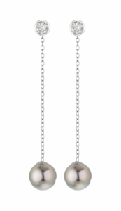 Gellner Salt ´N Pepper Ohrstecker mit Einhänger Tahiti-Perlen 5-24871-01 bei Juwelier Mayrhofer in Linz