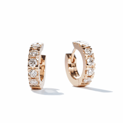 Jochen Pohl Ohrringe mit Brillanten in Roségold #Creole S bei Juwelier Mayrhofer in Linz