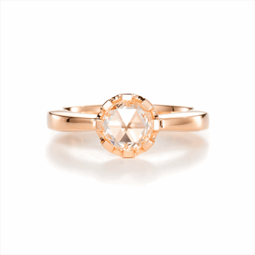 Jochen Pohl Ring mit Diamantrose C6-6 VIII-R Rosé Diamantrose bei Juwelier Mayrhofer in Linz