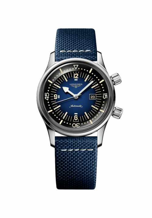 Longines Heritage Longines Legend Diver Watch L3.374.4.90.2 bei Juwelier Mayrhofer in Linz