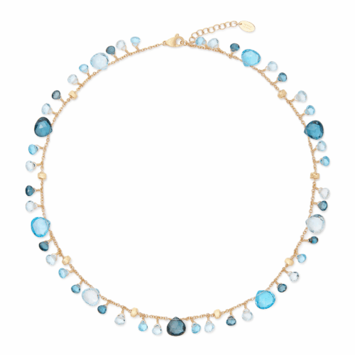 Marco Bicego Paradise einreihige Halskette mit Topas-Mix CB2584-E_TP01 bei Juwelier Mayrhofer in Linz