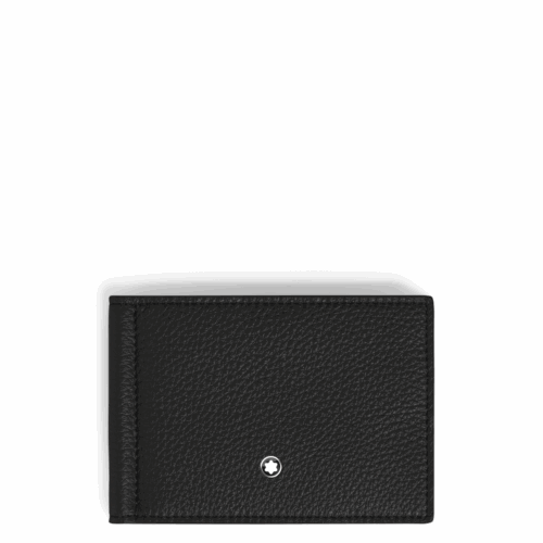 Montblanc Brieftasche 6 cc mit Geldscheinklammer aus Grain Leder MB221402 bei Juwelier Mayrhofer in Linz
