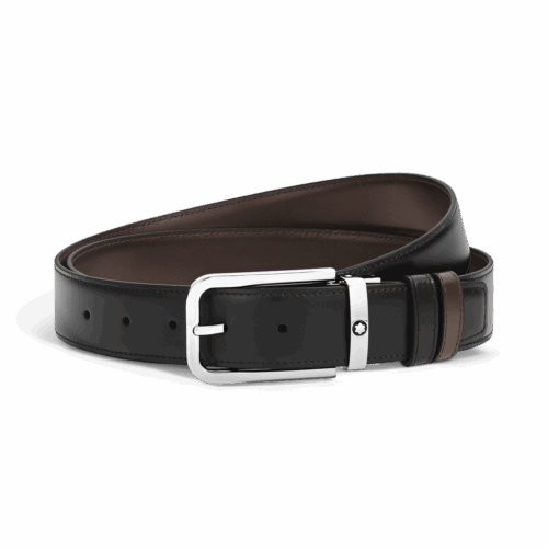 Montblanc Meisterstück Wendbarer Gürtel mit rechteckiger Schließe 35 mm aus Meisterstück Leder MB223407 bei Juwelier Mayrhofer in Linz